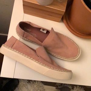 Pink Suede TOMS